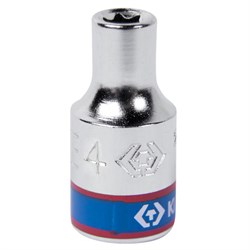 Головка торцевая TORX Е-стандарт 1/4", E4, L = 24 мм KING TONY 237504M TONY - фото 678346