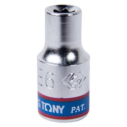 Головка торцевая TORX Е-стандарт 1/4", E6, L = 24 мм KING TONY 237506M TONY - фото 678348