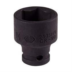 Головка торцевая ударная шестигранная 1/4", 14 мм KING TONY 253514M TONY - фото 678400