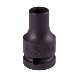 Головка торцевая ударная шестигранная 1/4", 4,5 мм KING TONY 253545M TONY - фото 678401