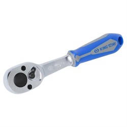 Трещотка 1/4", 134 мм, 24 зубца, флажковая, фиксатор KING TONY 2779-55G TONY - фото 678442