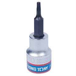 Насадка (бита) торцевая 3/8", Torx, T10, L = 50 мм KING TONY 302310 TONY - фото 678468