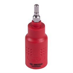Насадка (бита) торцевая диэлектрическая 3/8", HEX, 4 мм, L = 65 мм KING TONY 3025VE04 TONY - фото 678489