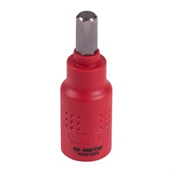 Насадка (бита) торцевая диэлектрическая 3/8", HEX, 8 мм, L = 65 мм KING TONY 3025VE08 TONY - фото 678492