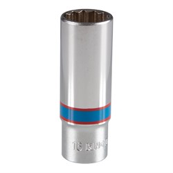 Головка торцевая глубокая двенадцатигранная 3/8", 16 мм KING TONY 323016M Tony - фото 678606