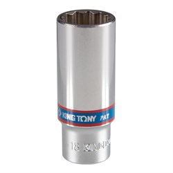 Головка торцевая глубокая двенадцатигранная 3/8", 18 мм KING TONY 323018M Tony - фото 678608