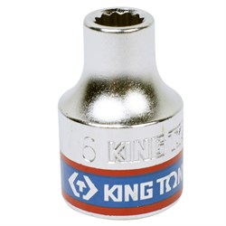 Головка торцевая стандартная двенадцатигранная 3/8", 6 мм KING TONY 333006M TONY - фото 678658