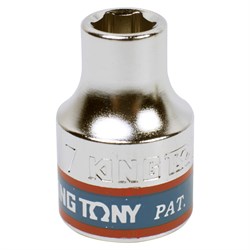 Головка торцевая стандартная шестигранная 3/8", 7 мм KING TONY 333507M TONY - фото 678681