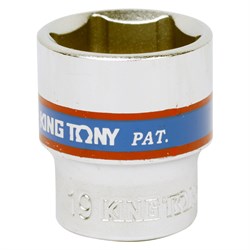 Головка торцевая стандартная шестигранная 3/8", 19 мм KING TONY 333519M TONY - фото 678701