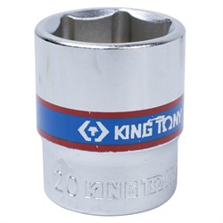 Головка торцевая стандартная шестигранная 3/8", 20 мм KING TONY 333520M TONY - фото 678705