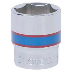 Головка торцевая стандартная шестигранная 3/8", 21 мм KING TONY 333521M TONY - фото 678707