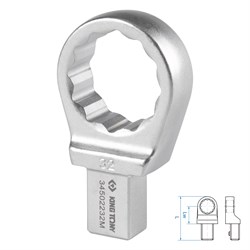 Насадка накидная серии "FIT", 32 мм, 14х18 мм KING TONY 34502232M TONY - фото 679164