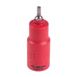 Насадка (бита) торцевая диэлектрическая 1/2", HEX, 4 мм, L = 75 мм KING TONY 4025VE04 TONY - фото 679532