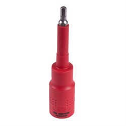 Насадка (бита) торцевая диэлектрическая 1/2", HEX, 5 мм, L = 120 мм KING TONY 4035VE05 TONY - фото 679593