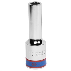 Головка торцевая глубокая двенадцатигранная 1/2", 10 мм KING TONY 423010M TONY - фото 679709