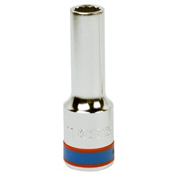 Головка торцевая глубокая двенадцатигранная 1/2", 11 мм KING TONY 423011M TONY - фото 679710