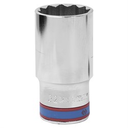 Головка торцевая глубокая двенадцатигранная 1/2", 32 мм KING TONY 423032M TONY - фото 679730