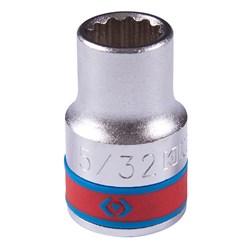 Головка торцевая стандартная двенадцатигранная 1/2", 15/32", дюймовая KING TONY 433015S TONY - фото 679865