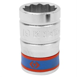 Головка торцевая стандартная двенадцатигранная 1/2", 19 мм KING TONY 433019M TONY - фото 679871