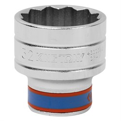 Головка торцевая стандартная двенадцатигранная 1/2", 32 мм KING TONY 433032M TONY - фото 679891