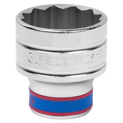 Головка торцевая стандартная двенадцатигранная 1/2", 33 мм KING TONY 433033M TONY - фото 679893