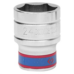 Головка торцевая стандартная шестигранная 1/2", 24 мм KING TONY 433524M TONY - фото 679929