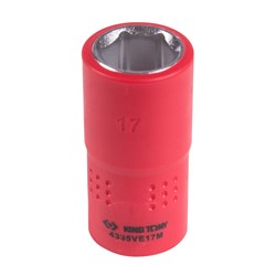 Головка торцевая диэлектрическая шестигранная 1/2", 17 мм KING TONY 4335VE17M TONY - фото 679961