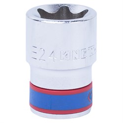Головка торцевая TORX Е-стандарт 1/2", E24, L = 39 мм KING TONY 437524M TONY - фото 679983