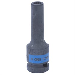 Головка торцевая ударная глубокая двенадцатигранная 1/2", 8 мм KING TONY 443008M TONY - фото 680004