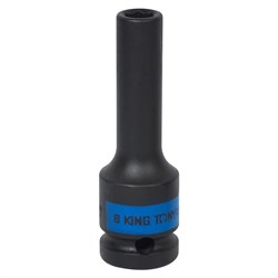 Головка торцевая ударная глубокая шестигранная 1/2", 8 мм KING TONY 443508M TONY - фото 680026