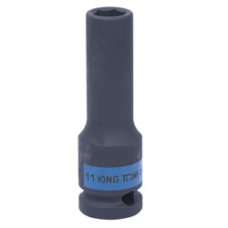 Головка торцевая ударная глубокая шестигранная 1/2", 11 мм KING TONY 443511M TONY - фото 680029