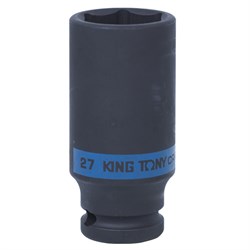 Головка торцевая ударная глубокая шестигранная 1/2", 27 мм KING TONY 443527M TONY - фото 680046