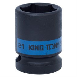 Головка торцевая ударная шестигранная 1/2", 21 мм KING TONY 453521M TONY - фото 680148