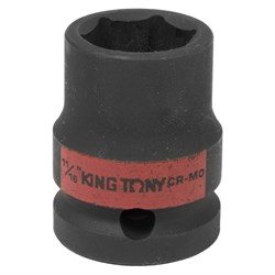 Головка торцевая ударная шестигранная 1/2", 11/16", дюймовая KING TONY 453522S TONY - фото 680150