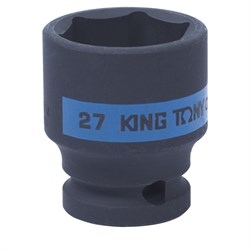 Головка торцевая ударная шестигранная 1/2", 27 мм KING TONY 453527M TONY - фото 680155