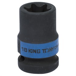 Головка торцевая ударная TORX Е-стандарт 1/2", E18, L = 38 мм KING TONY 457518M TONY - фото 680183