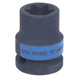 Головка торцевая ударная TORX Е-стандарт 1/2", E20, L = 38 мм KING TONY 457520M TONY - фото 680184