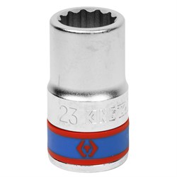 Головка торцевая стандартная двенадцатигранная 3/4", 23 мм KING TONY 633023M TONY - фото 680546