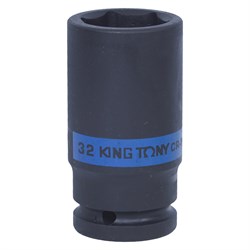 Головка торцевая ударная глубокая шестигранная 3/4", 32 мм KING TONY 643532M TONY - фото 680690