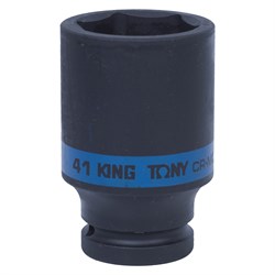 Головка торцевая ударная глубокая шестигранная 3/4", 41 мм KING TONY 643541M TONY - фото 680697