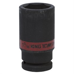 Головка торцевая ударная глубокая шестигранная 3/4", 1-5/16", дюймовая KING TONY 643542S TONY - фото 680699