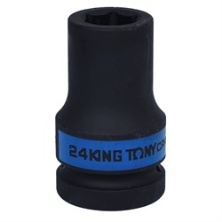 Головка торцевая ударная глубокая шестигранная 1", 24 мм KING TONY 843524M TONY - фото 681595