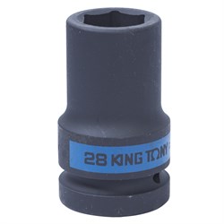 Головка торцевая ударная глубокая шестигранная 1", 28 мм KING TONY 843528M TONY - фото 681598
