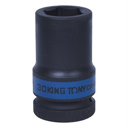 Головка торцевая ударная глубокая шестигранная 1", 30 мм KING TONY 843530M TONY - фото 681599