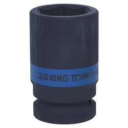 Головка торцевая ударная глубокая шестигранная 1", 38 мм KING TONY 843538M TONY - фото 681606