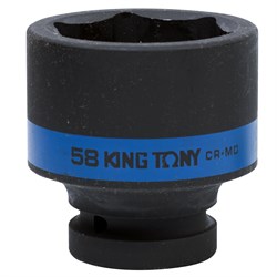 Головка торцевая ударная шестигранная 1", 58 мм KING TONY 853558M TONY - фото 681758