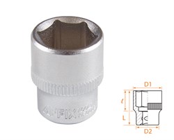 Головка торцевая стандартная шестигранная 1/4", 14 мм AFFIX AF00020014 AF00020014 - фото 682382