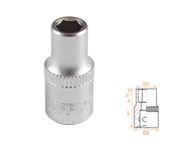 Головка торцевая стандартная шестигранная 1/4", 5,5 мм AFFIX AF00020055 AF00020055 - фото 682384