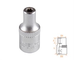 Головка торцевая TORX Е-стандарт 1/4", E4 AFFIX AF00023004 AF00023004 - фото 682385