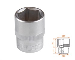 Головка торцевая стандартная шестигранная 3/8", 16 мм AFFIX AF00030016 AF00030016 - фото 682401